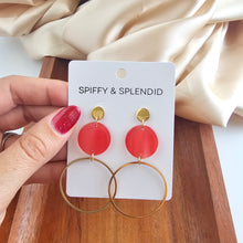 Load image into Gallery viewer, Sadie Earrings - Ruby Red