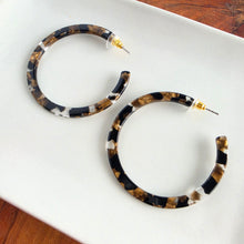 Load image into Gallery viewer, Cameron Hoops - Black & Bronze