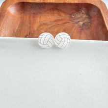 Load image into Gallery viewer, Glitter Volleyball Studs