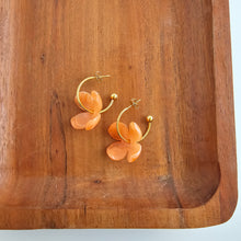 Load image into Gallery viewer, Primrose Hoops - Tangerine Orange