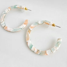 Load image into Gallery viewer, Camy Hoops - Creamsicle Mint