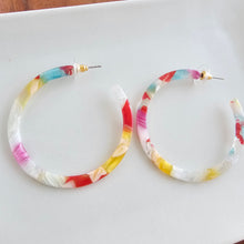 Load image into Gallery viewer, Cameron Hoops - Technicolor