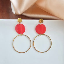 Load image into Gallery viewer, Sadie Earrings - Ruby Red