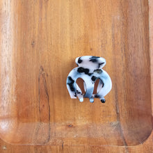 Load image into Gallery viewer, Claire Hair Claw Trio - Blue Tortoise, Snow Tortoise, and Fuchsia Tortoise