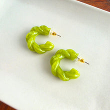 Load image into Gallery viewer, Ramona Hoops - Olive Green
