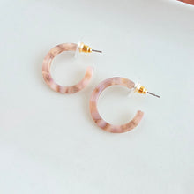 Load image into Gallery viewer, Cam Mini Hoops - Shimmering Taupe