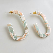 Load image into Gallery viewer, Jenna Hoops - Creamsicle Mint