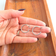 Load image into Gallery viewer, Luxe Tatum Hoops - Silver