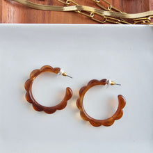 Load image into Gallery viewer, Scarlett Hoops - Amber