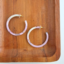 Load image into Gallery viewer, Cameron Hoops - Lilac Quartz