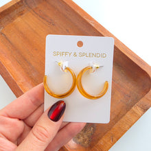 Load image into Gallery viewer, Tara Hoops - Light Amber