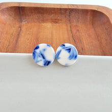 Load image into Gallery viewer, Sophie Studs - Greek Goddess Blue