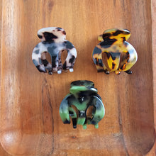 Load image into Gallery viewer, Claire Hair Claw Trio - Olive Tortoise, Blonde Tortoise, and Tortoise