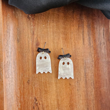 Load image into Gallery viewer, Bow Ghost Earrings - Light Pink Shimmer
