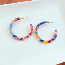 Load image into Gallery viewer, Camy Hoops - Jewel Stained Glass