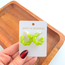 Load image into Gallery viewer, Ramona Hoops - Olive Green