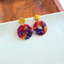 Load image into Gallery viewer, Addy Earrings - Jewel Stained Glass