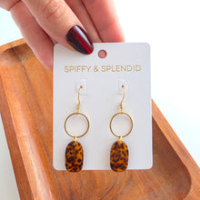Load image into Gallery viewer, Emma Earrings - Amber Dot
