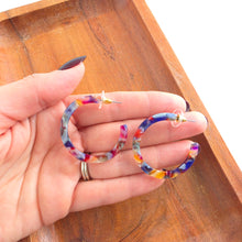 Load image into Gallery viewer, Camy Hoops - Jewel Stained Glass