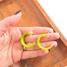 Load image into Gallery viewer, Tara Hoops - Olive Green