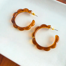 Load image into Gallery viewer, Scarlett Hoops - Amber