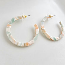 Load image into Gallery viewer, Camy Hoops - Creamsicle Mint