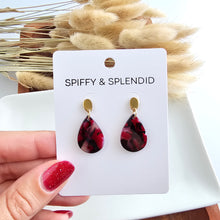 Load image into Gallery viewer, Leah Earrings - Burgundy
