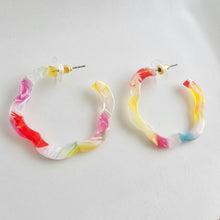 Load image into Gallery viewer, Posey Hoops - Technicolor