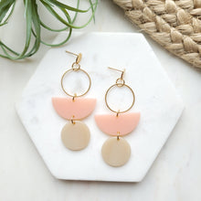 Load image into Gallery viewer, Wren Earrings - Blush & Linen
