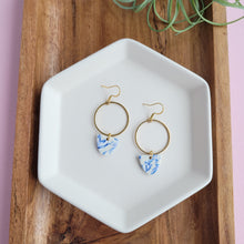 Load image into Gallery viewer, Iris Earrings - Greek Goddess Blue