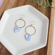 Load image into Gallery viewer, Iris Earrings - Greek Goddess Blue