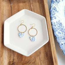 Load image into Gallery viewer, Iris Earrings - Greek Goddess Blue