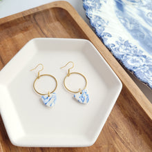 Load image into Gallery viewer, Iris Earrings - Greek Goddess Blue