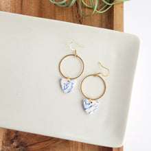 Load image into Gallery viewer, Iris Earrings - Greek Goddess Blue