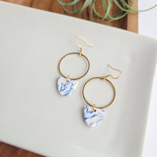 Load image into Gallery viewer, Iris Earrings - Greek Goddess Blue