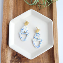 Load image into Gallery viewer, Athena Earrings- Greek Goddess Blue