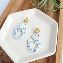 Load image into Gallery viewer, Athena Earrings- Greek Goddess Blue