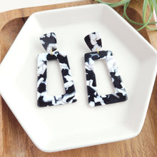 Load image into Gallery viewer, Avery Earrings - Black & White
