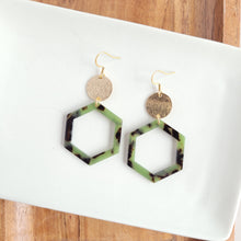 Load image into Gallery viewer, Lennox Earrings - Olive Tortoise