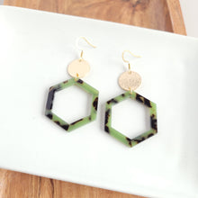Load image into Gallery viewer, Lennox Earrings - Olive Tortoise