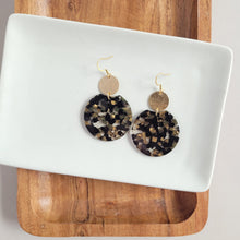 Load image into Gallery viewer, Zoey Earrings - Black & Bronze