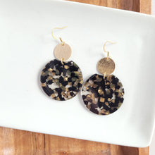 Load image into Gallery viewer, Zoey Earrings - Black & Bronze