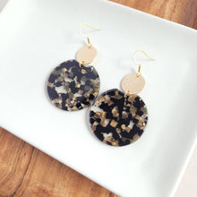 Load image into Gallery viewer, Zoey Earrings - Black & Bronze