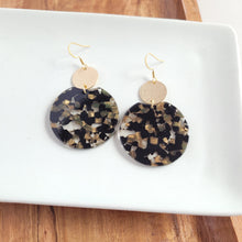Load image into Gallery viewer, Zoey Earrings - Black & Bronze