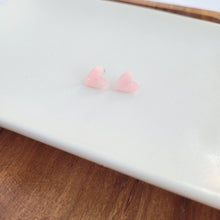 Load image into Gallery viewer, Hand Drawn Heart Studs - Pink
