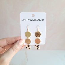 Load image into Gallery viewer, Evelyn Earrings - Blonde Tortoise