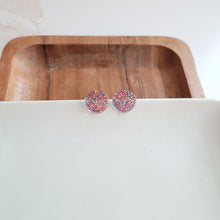 Load image into Gallery viewer, Sophie Studs - Rainbow Glitter