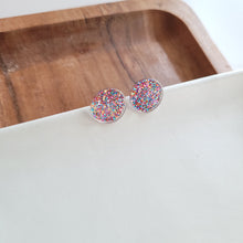 Load image into Gallery viewer, Sophie Studs - Rainbow Glitter
