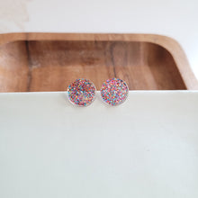 Load image into Gallery viewer, Sophie Studs - Rainbow Glitter