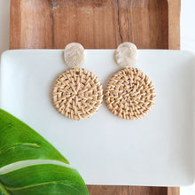 Load image into Gallery viewer, Dominica Earrings - Dark Rattan